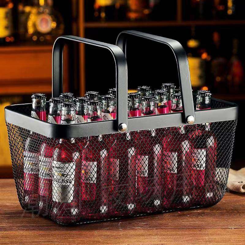 啤酒提篮手提篮子商用酒吧啤酒箱KTV啤酒框提酒篮购物篮酒水黑色,鲜花速递/花卉仿真/绿植园艺,割草机/草坪机,淘宝优惠券,粉丝福利购,淘宝优惠卷