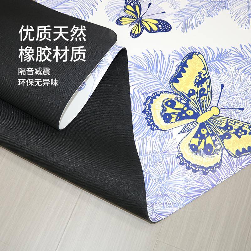 插画系列PU天然橡胶色彩打印版图案不掉色不开裂健身运动家居可用