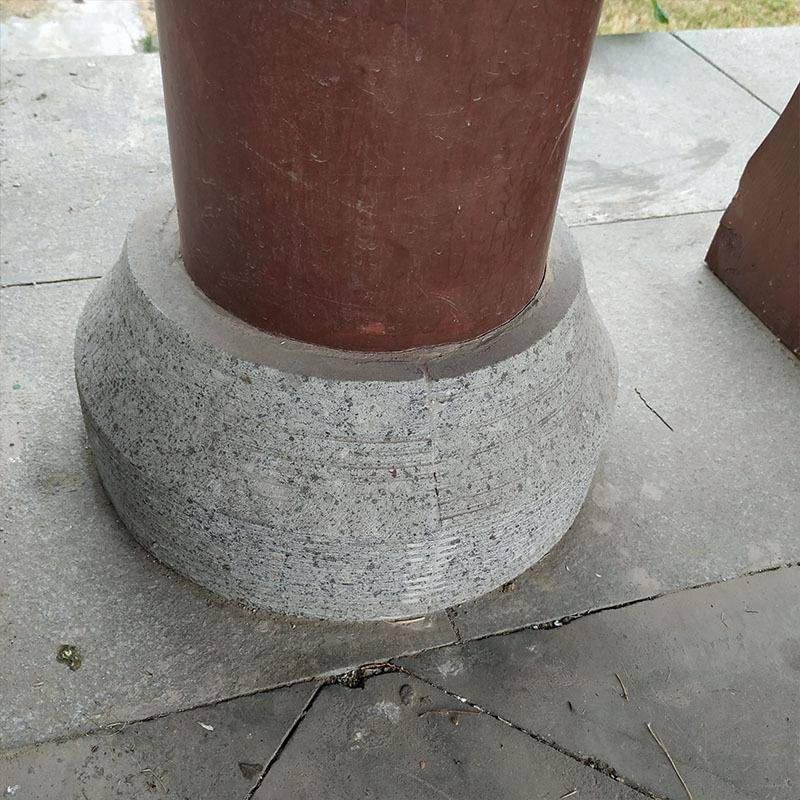 供应青石仿古柱墩 复古制作图案柱顶石 空心实心