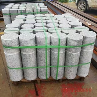 挡车石柱路障圆柱广场石头柱子大理石防撞挡车杆止车拦车柱石柱墩