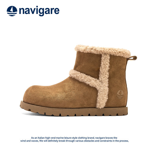 Navigare意大利小帆船雪地靴女