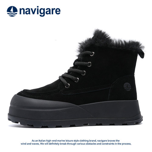 Navigare意大利小帆船加绒马丁靴