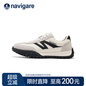 Navigare意大利小帆船复古德训鞋女2026春新款百搭舒适休闲运动鞋