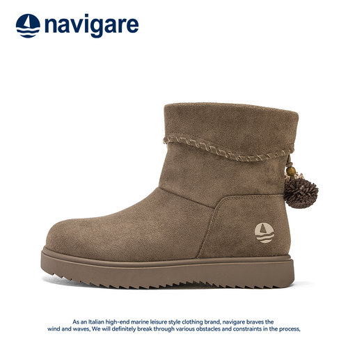Navigare意大利小帆船雪地靴