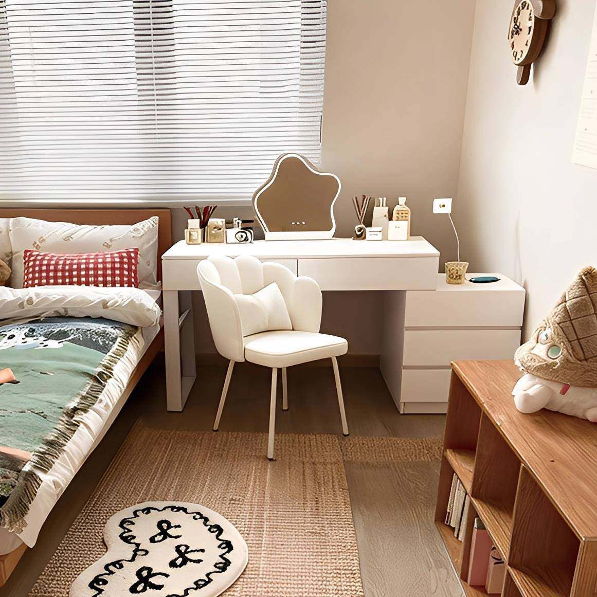 简约梳妆台床头柜女生化妆桌卧室收纳一体2025新款小户型电脑桌子,鲜花速递/花卉仿真/绿植园艺,割草机/草坪机,淘宝优惠券,粉丝福利购,淘宝优惠卷