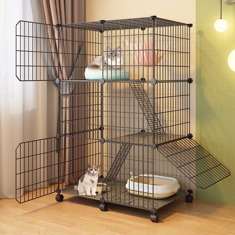 猫笼家用室内不占地猫屋滑轮小户型阳台养猫咪猫窝厕所一体猫笼子,宠物/宠物食品及用品,猫笼子/猫别墅,淘宝优惠券,粉丝福利购,淘宝优惠卷