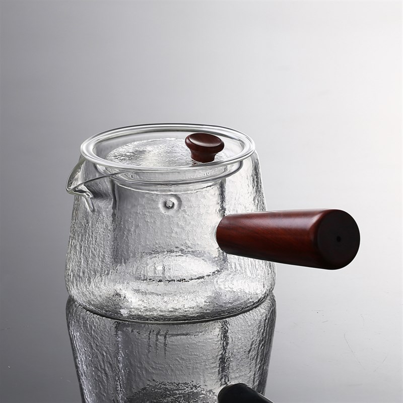 侧把煮茶器耐热玻璃泡茶壶电陶炉加热煮茶壶家用过滤小青柑煮茶器