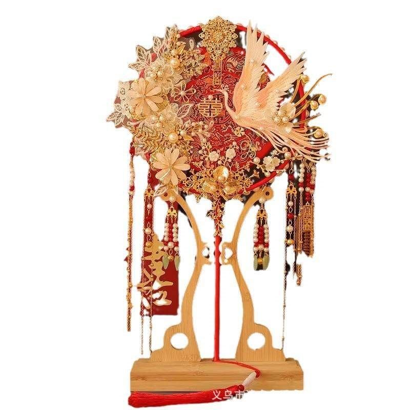 团扇新娘结婚diy材料包中式古风高级秀禾服重工双面双色手工喜扇,居家日用,扇子,淘宝优惠券,粉丝福利购,淘宝优惠卷