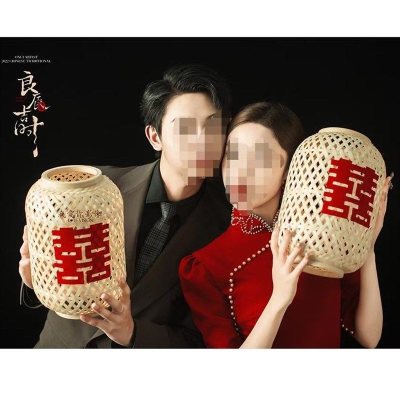 婚庆布置灯笼摆件镂空喜字竹编灯罩拍照道具国风古风中式婚房装饰,节庆用品/礼品,婚房装扮用品,淘宝优惠券,粉丝福利购,淘宝优惠卷