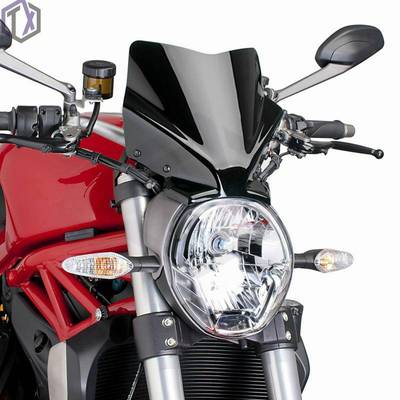适合 杜卡迪 怪兽 Monster 821 797 1200 改装挡风玻璃风挡挡风镜