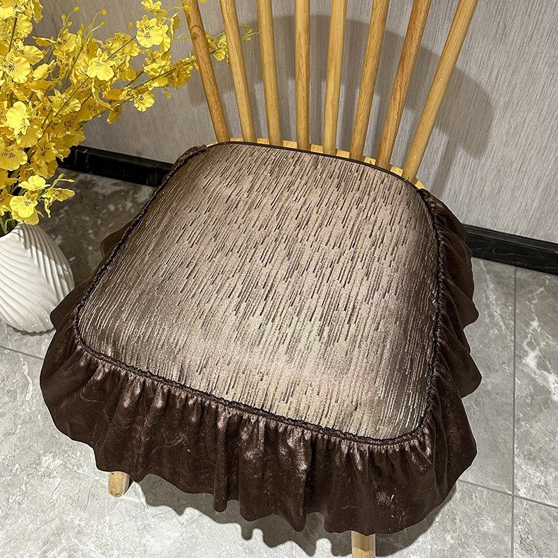 餐桌皮椅子软垫坐垫温莎马蹄形防滑高档薄款家用客厅酒店量身定制