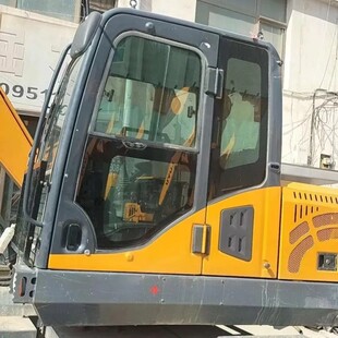 恒特75W挖掘机玻璃钩机上下挡风前后左右门窗右大推拉钢化玻璃