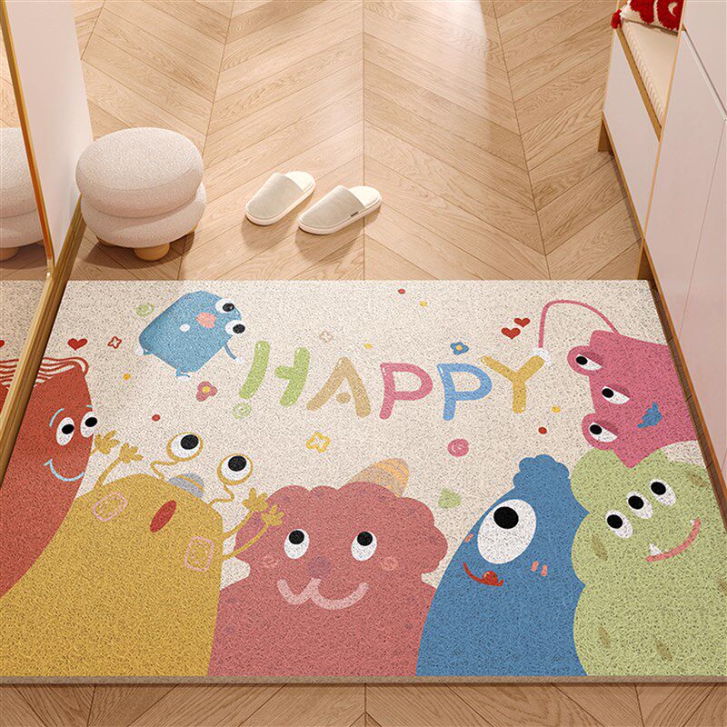 入户门地垫进门门口卡通可爱垫子2024防滑可裁剪玄关新款家用地毯