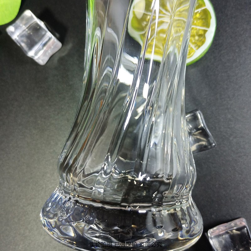 德国原装卡布奇纳小麦啤酒杯大容量纹路玻璃杯0ml