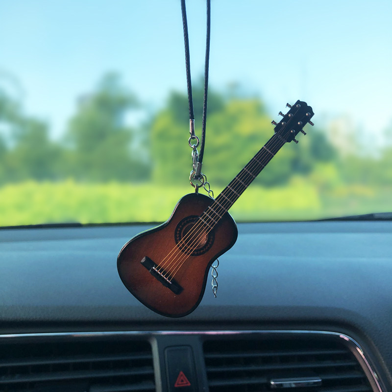 汽车装饰品车载用品个性创意吉他挂件车内摆件高档车挂后视镜挂饰