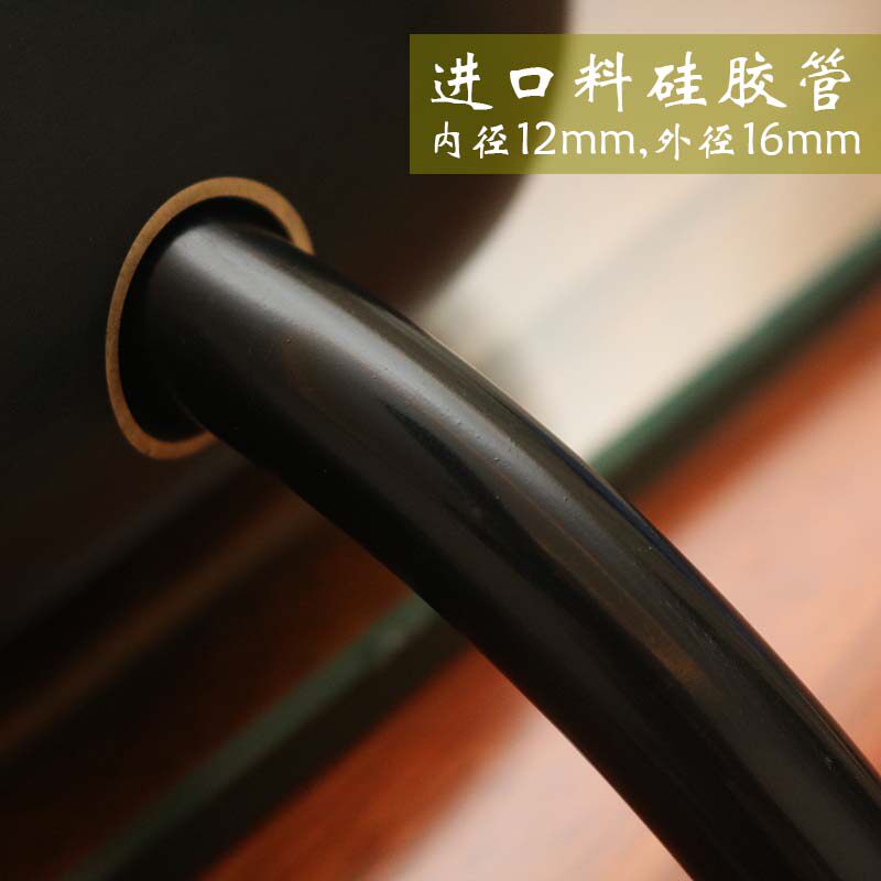 岩板茶盘超大号排水管乌金石头下水管子茶海硅胶软管茶台出水茶具图片