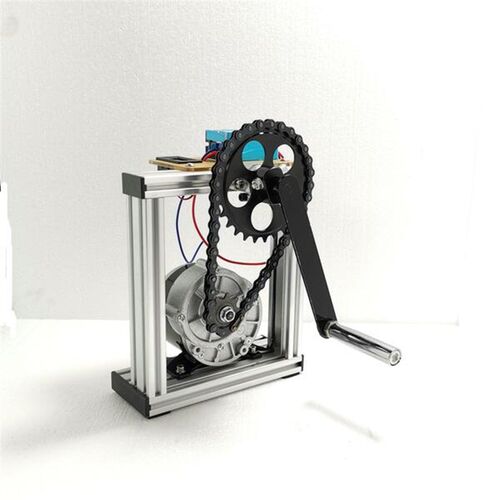 100W 手摇发电机12V24V 铝合金结构(送 电压表 整流桥)教学设备