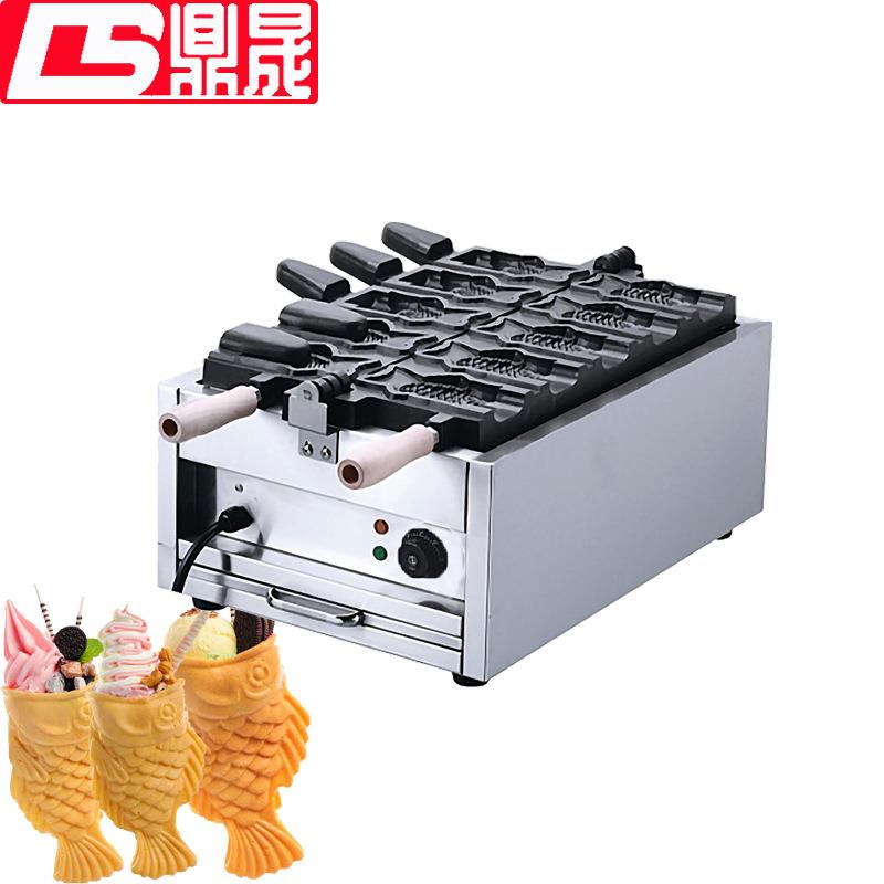 鼎晟商用电热开口鲷鱼烧机器热鱼饼机韩式冰激凌鲷鱼烧DS-1101C