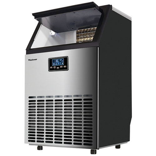 沃拓莱制冰机小型商用奶茶店大型酒吧全自动一体机咖啡方冰块机器