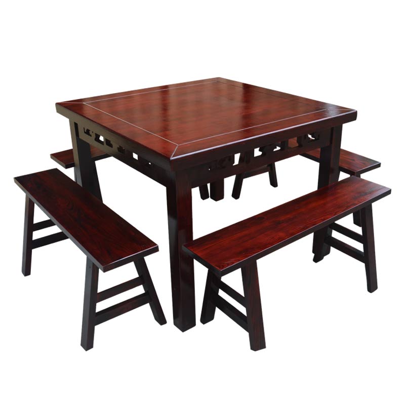 方桌子正方形家用 实木简约中式八仙桌明清仿古四方桌餐桌椅