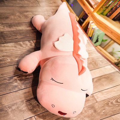 恐龙毛绒女生睡觉可爱床上玩偶孩娃娃超软大号陪你睡抱枕公仔