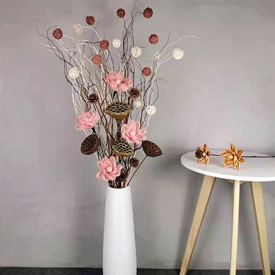 天然曲柳干树枝天然树枝装饰客厅落地玄关隔断橱窗干枝装饰花干花