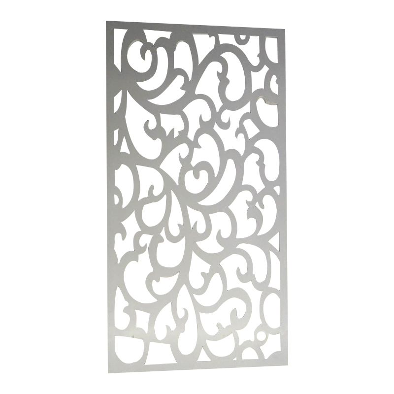 吊顶隔断玄关装饰屏风简约现代客厅PVC中式雕花板镂空花格密度板