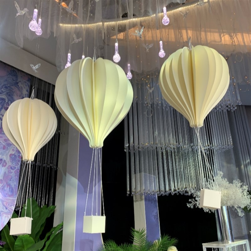 热气球景区布置道具美陈装饰商场dp点婚庆纸艺吊饰落地装饰品摆件