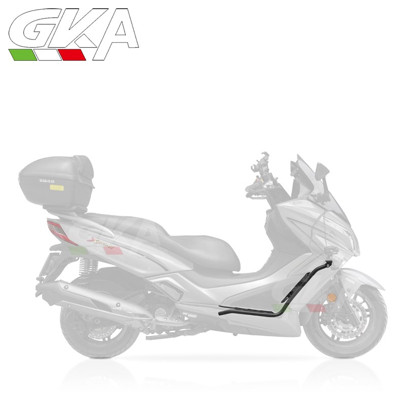 适用光阳赛艇0不锈钢护杠Xciting保险杠铝合金杠改装配件