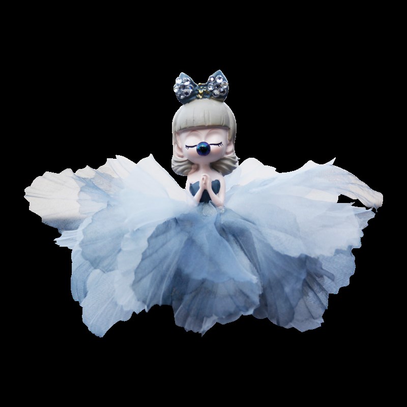 蓬蓬裙泡泡公主女孩汽车摆件羽毛防滑车内香薰高档女士车载饰品