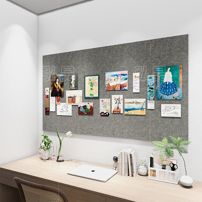 毛毡板墙贴定制照片墙diy书桌背景墙装饰留言板公告栏展示板自粘