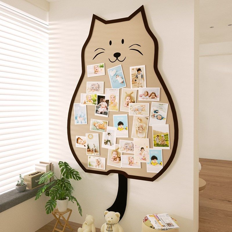 幼儿园毛毡板照片展示墙羊毛毡墙贴墙面装饰书桌背景板相片墙拍立