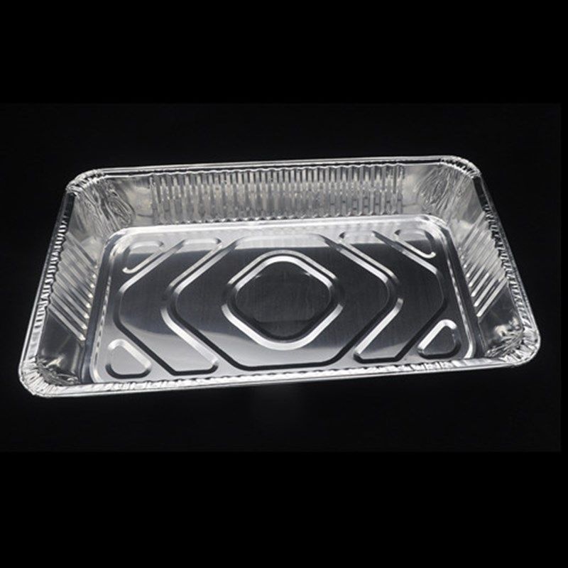 食品级长方形一次性自助餐托盘烤鱼烘培火鸡铝箔烤箱锡纸烧烤盘