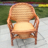 藤编座椅阳台椅山庄椅豪华酒店沙发椅套装 椅组合单人椅