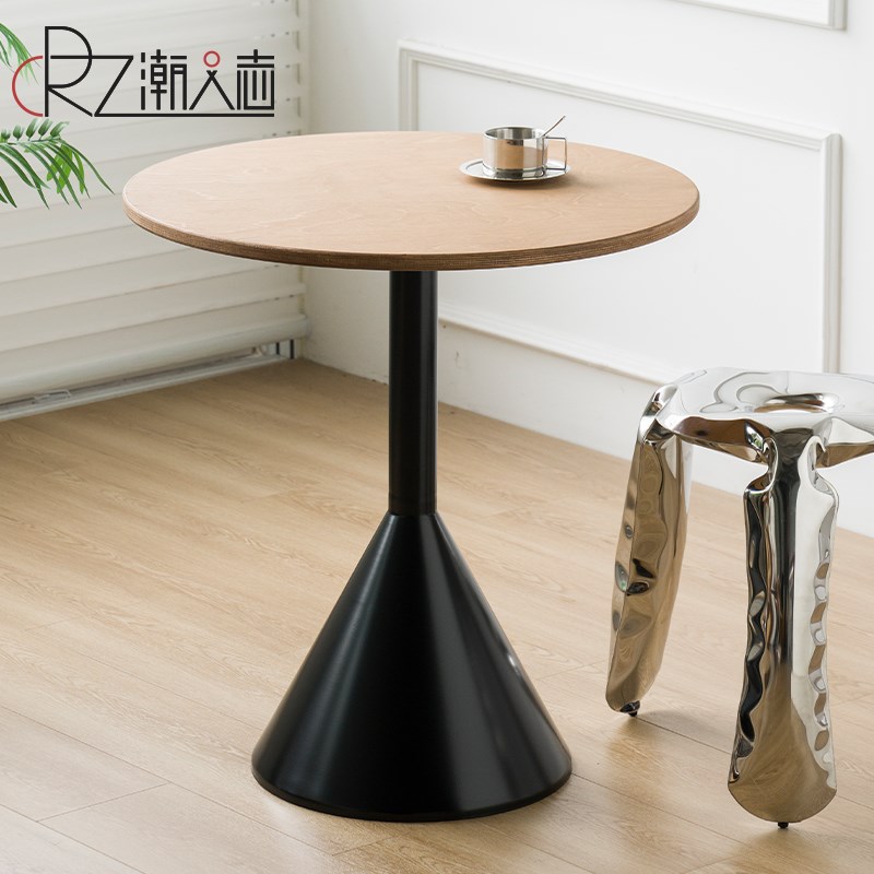 潮人志家居海洋板桌子家用方餐桌简约现代小户型餐厅餐桌小圆桌子