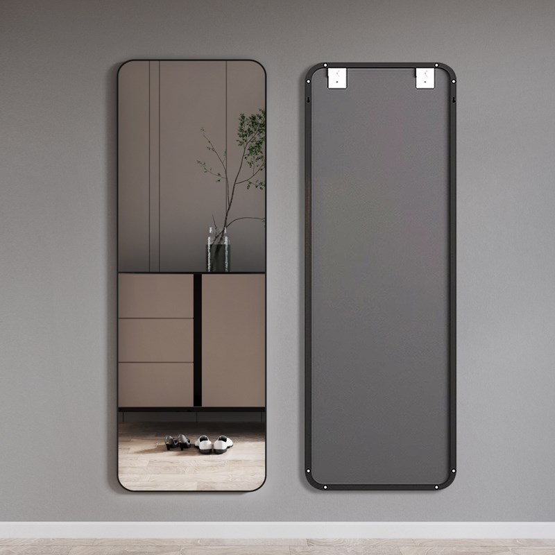 全身镜子贴墙自粘家用壁挂卧室衣帽间试衣换衣挂墙入户玄关穿衣镜