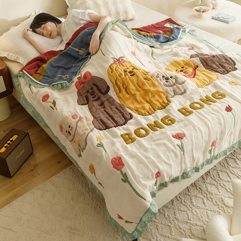 十层棉纱被纱布盖毯毛巾被空调夏凉被夏季沙发毯午休午睡12层儿童,床上用品,休闲毯/毛毯/绒毯,淘宝优惠券,粉丝福利购,淘宝优惠卷