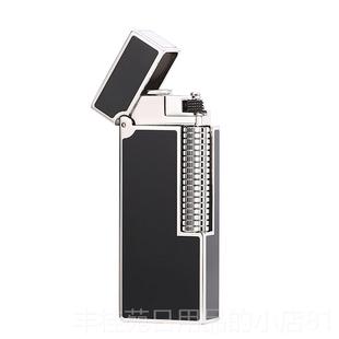 正品Maduro款纯铜充气打火机高档绅钢士纤巧轮侧滑砂轮气体窄刻火