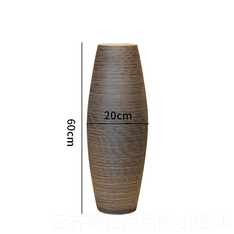 正品厅地大花瓶景德镇陶瓷摆简约现客代落玄关装饰件落地仿真花套