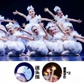 正品 儿蓬蓬裙数星星 孩子演主出童服幼园纱裙公裙女童舞蹈儿表演