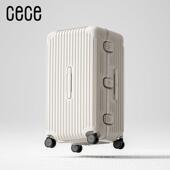 行李箱女大男容码 正品 CECE2025新款 量杆加厚铝框旅行箱学生拉密皮