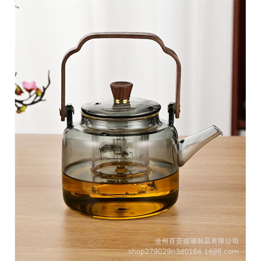 玻璃提梁煮茶壶 电陶炉蒸茶器家用耐热泡茶壶茶具套装烧水壶 热卖