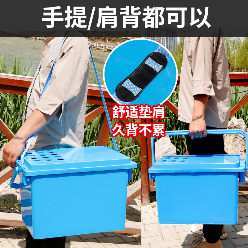 超忠加厚钓桶钓鱼桶钓箱简易装鱼桶可坐钓箱钓桶筏钓桶