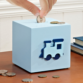 儿童存钱罐男孩创意卡通车子木质宝宝硬币零钱罐可爱礼品储蓄罐