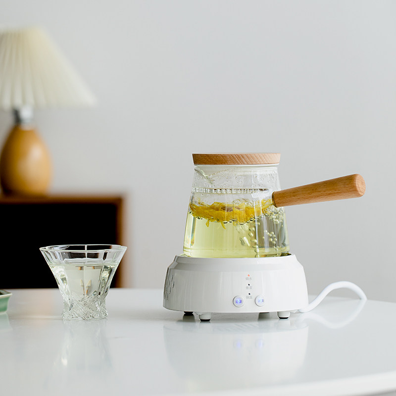 观策器隐电陶炉玻璃煮茶器套装家用迷你烧水茶炉耐高温玻璃泡茶器