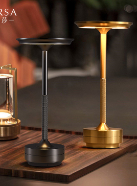 帕莎台灯现代简约餐厅酒吧台灯书房卧室床头摆件触摸充电氛围灯