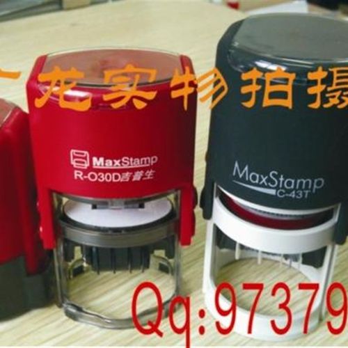 进口翻斗印章 自动回墨印章 日期数字印 可调日期印章 刻章圆印章