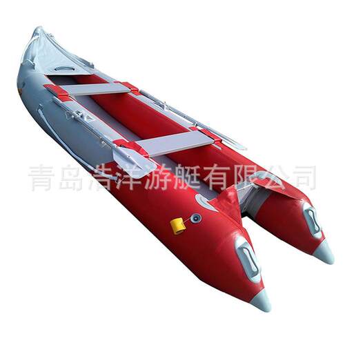 加厚皮划艇双人船钓鱼船橡皮艇气垫船冲锋舟