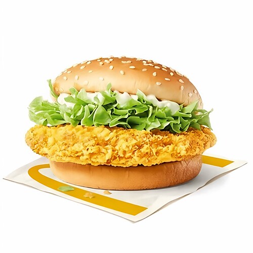 板烧麦辣鸡腿堡中薯麦乐鸡鸡翅
