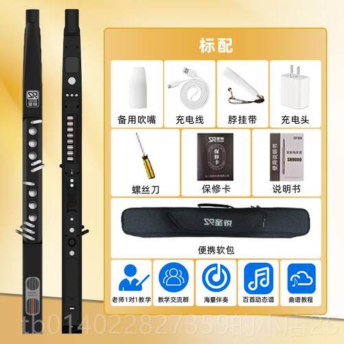 正品圣锐SR600品萨0电管正品初学者中老年人笛子乐吹器十大牌电子
